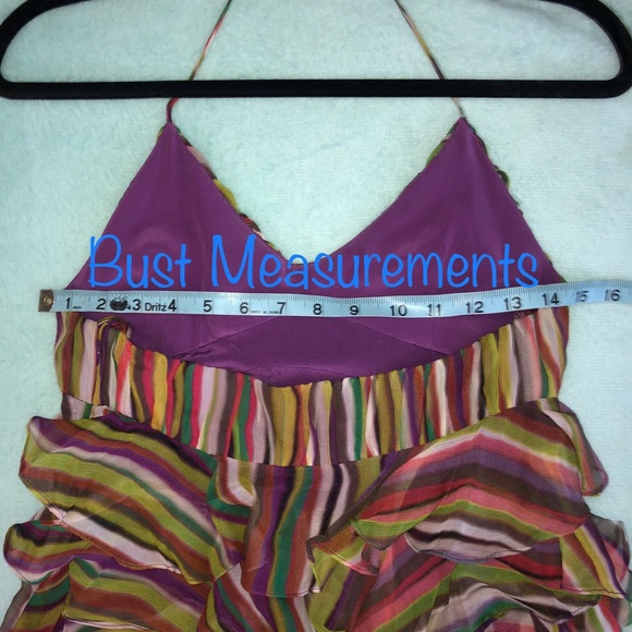 STEAL💥Haute Hippie🌈NWT🏷Ruffle Crepe Mini Dress - Picture 8 of 9